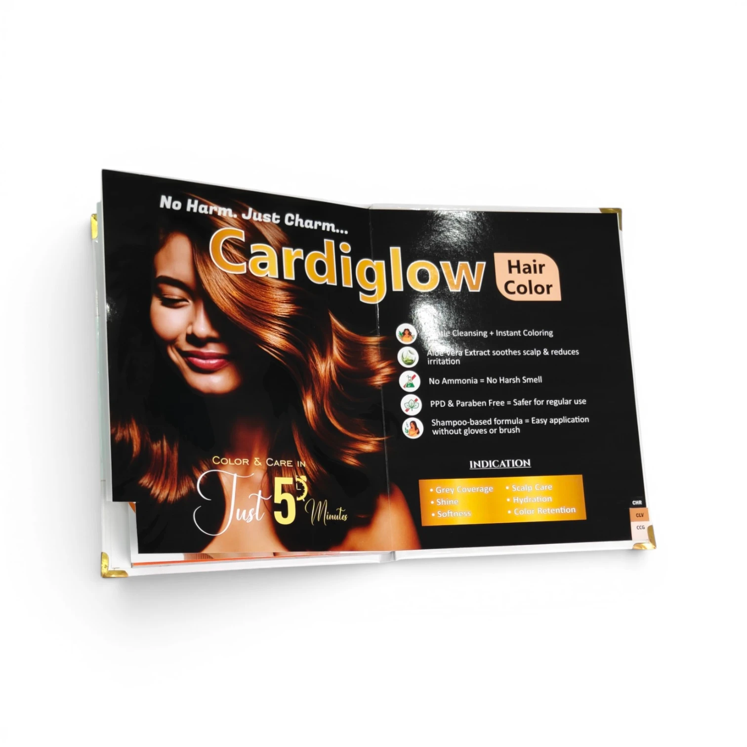Gloss finish visual aid printing price sample book