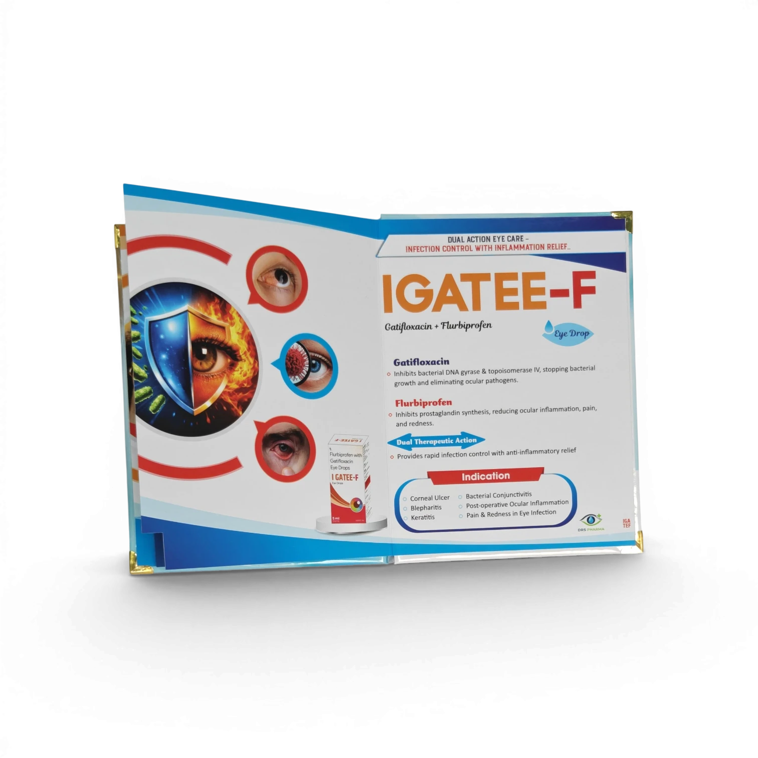 Custom pharma visual aid sample manufactured for an Indian pharmaceutical company